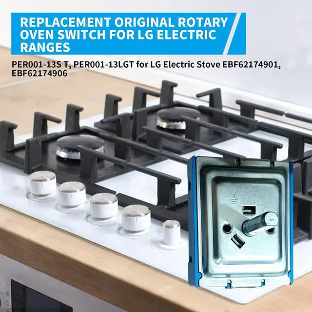 Alt view image 2 of 7 - PER001-13S T PER001-13LG T Range Rotary Switch Replacement for LG Electric RangeReplaces EBF62174901 EBF62174906 Surface Element Burner Switch