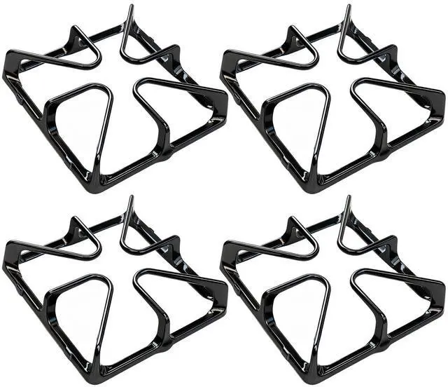 Main image of WB31K10034 WB31K10065 Stove Grate Replacement for GE Gas Range, Cast Iron Burner Grates for General Electric Stove Top Surface Grate Rack, Compatible with JGBP29MEM1BS, 4 Pack