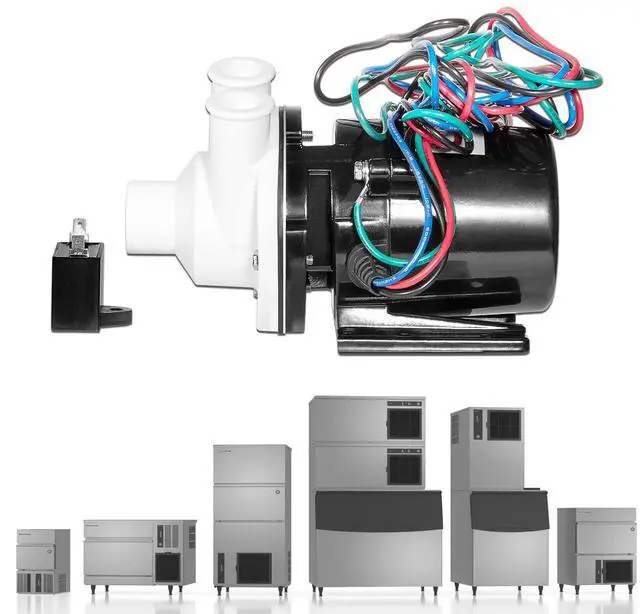 Main image of APTA92P10WD1 Water Pump Motor Assembly For Hoshizaki APTA92P10WD1 Ice Machine Equivalent, 120V 53.4W 0.4 Amp, Replace for KM500MAH, KM630MAH, KM900MAH