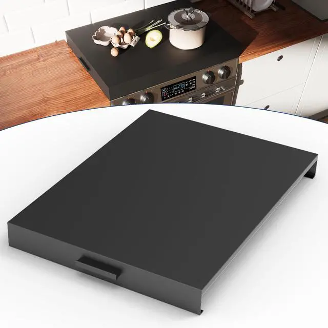 Main image of Stove Top Cover with Handles, Heavy Duty Metal Noodle Board Cooktop Cover for Gas/Electric Stove Top, (L 30" x W 22" x H 3") Large Gas Stove Protective Cover for Kitchen Space Expansion