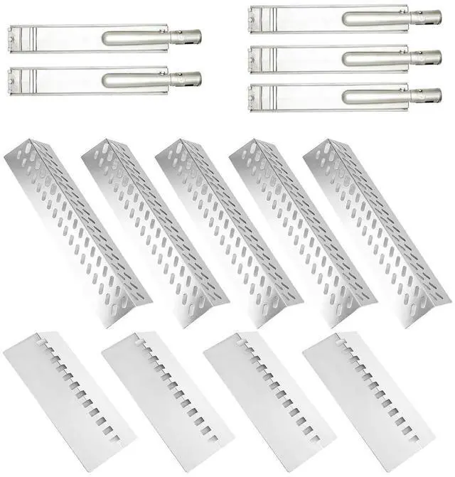 Main image of SA652Z (14-Pack) 16 Inch Heavy Duty 304 Stainless Steel Grill Burner and Flame Tamers and Heat Plate Shield bull grill replacement parts and bull grill parts for Bull, for Cal Flame, for Blaze