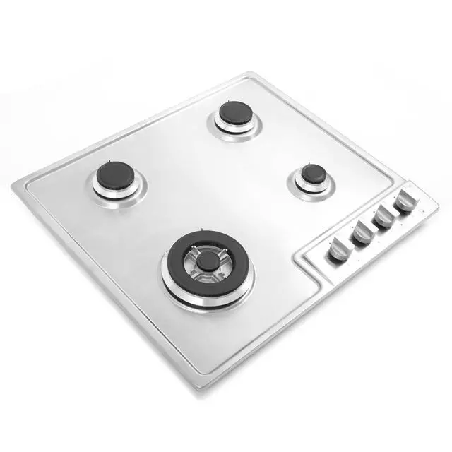 Alt view image 7 of 7 - 24 in. Haven Collection Drop-In 4 Burner Gas Cooktop in Stainless Steel | COS-640STX-E Sealed Burners, Cast Iron Grates, Knob Controls, Electronic Ignition, Liquid Propane Convertible
