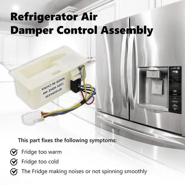 Alt view image 3 of 7 - W10594330 Refrigerator Air Damper Control Assembly | Compatible with Whirlpool Refrigerator, Replaces WPW10594330 3023116