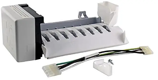 Main image of 2198597 Refrigerator Freezer Icemaker Replacement Compatible with Whirlpool, KitchenAid for ice Makers Inside The Freezer Door. with a ice Chute and Water on Freezer Door
