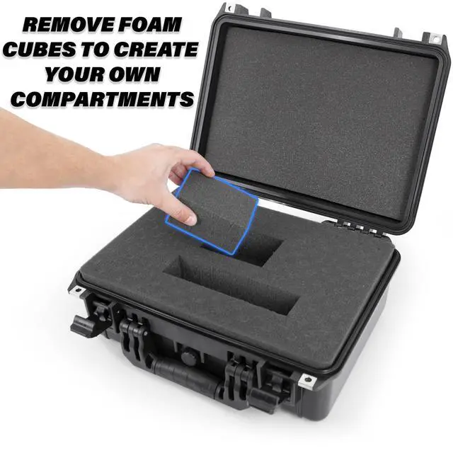 Alt view image 2 of 7 - 16 Waterproof Comic Book Storage Box Airtight Customizable Case Protects Up to 8 CGC Graded Comics or 30 Sleeved Toploaders Durable Comic Book Storage Bin