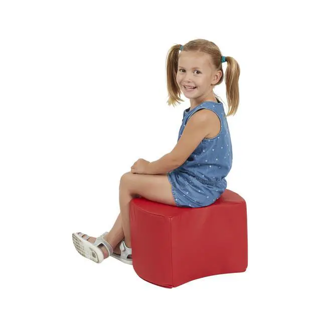 Alt view image 3 of 7 - 10442-AS SoftScape 10" Butterfly Stool Modular Seating Set for Toddlers and Kids, Soft Lightweight Foam (6-Piece Set) - Assorted