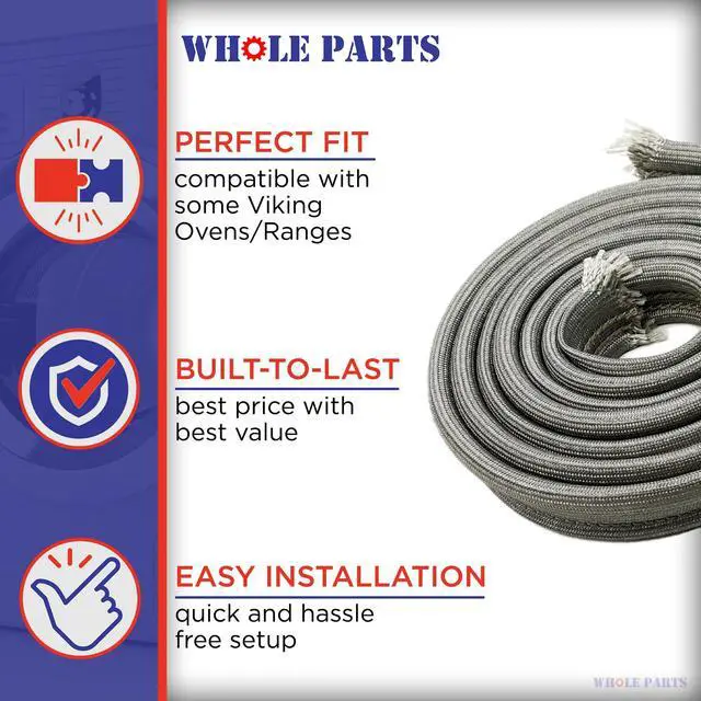 Alt view image 5 of 6 - Upgraded Range Oven Door Seal Gasket Part# 000623-000 - Replacement and Compatible with Some Viking Ranges or Ovens
