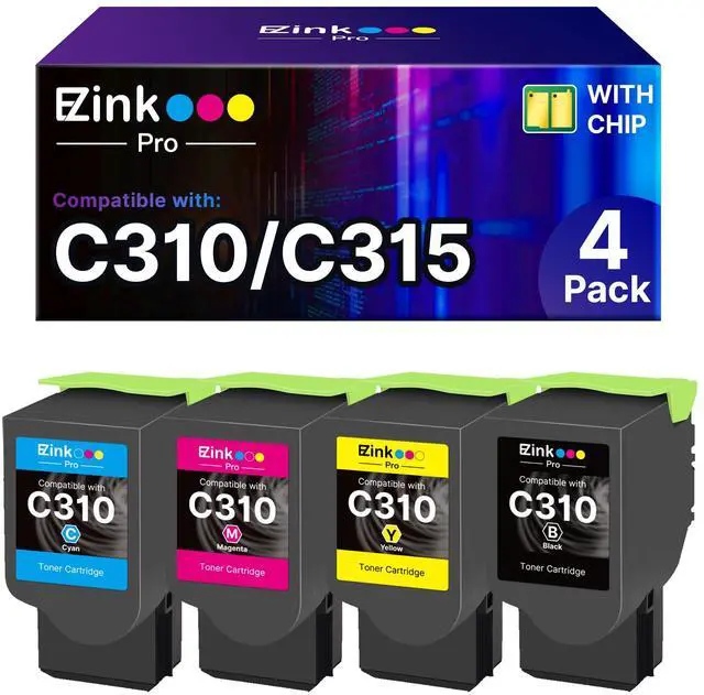 Main image of Compatible Replacement for Xerox C310 C315 Toner Cartridges | C310 C315 Toner Cartridge for Xerox C310 C310DNI C310DNIM C315 C315DNI Printer,006R04356 006R04357 006R04358 006R04359(BCMY)