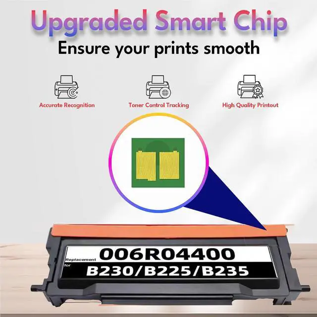 Alt view image 4 of 7 - B230 B225 B235 Black Toner Cartridge 3,000 Pages with Chip Replacement for Xerox 006R04400 006R04401 Toner Cartridge with Xerox B225 B225DNI B230 B230DNI B235 B235DNI Printer (2-Pack)
