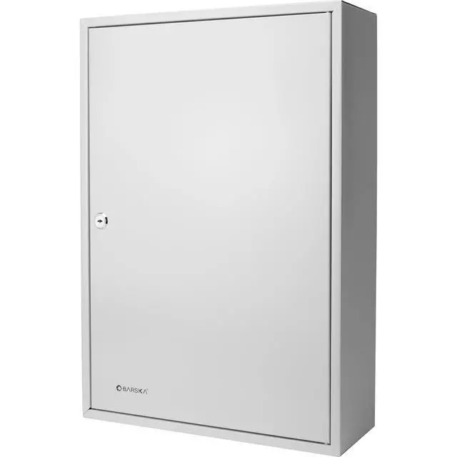 Alt view image 4 of 7 - 240 Position Key Cabinet with Numbered Hooks Wall Mount Steel Key Organizer Safe with Index Log, White Key Tags & Lockable Door for Office or Business - Key box wall mount - key locker