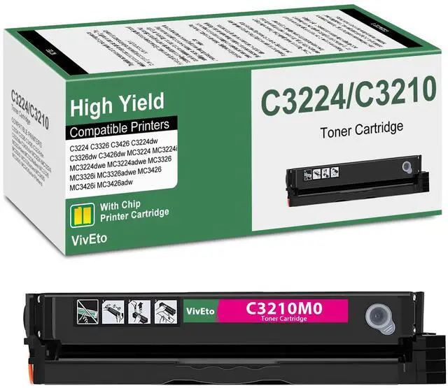 Main image of MC3426 C3210 C3224 Magenta Toner Cartridge with New Chip C3210M0 Toner | Replacement for Lexmark C3426 C3224 C3210 for C3224 C3326 C3426 MC3224 MC3326 MC3426 C3224dw Printer, 1 Pack C3426dw Toner