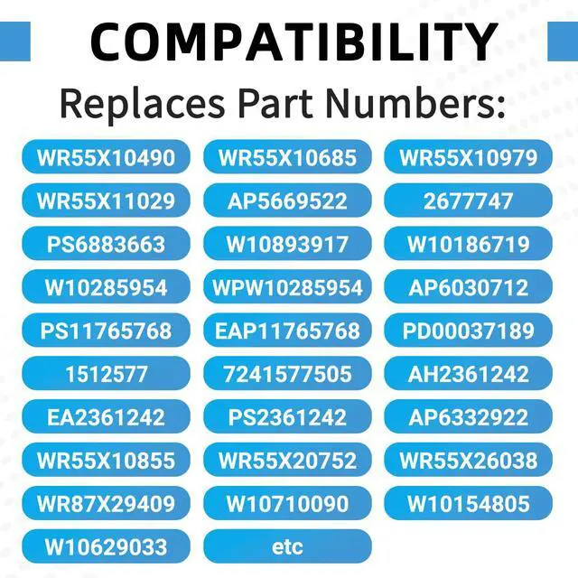 Alt view image 2 of 5 - WR49X10283 WR55X10490 Refrigerator Compressor Inverter Control Board Kit Compatible with GE Some Model Replace WR55X10685 WR55X10979 WR55X11029 WR49X10283-25PK AP5669522 2677747 PS6883663 EAP6883663
