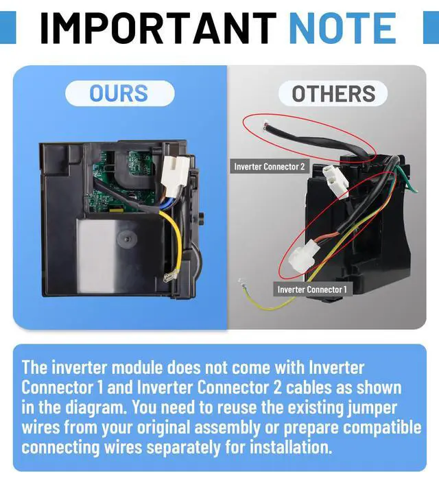 Alt view image 3 of 5 - WR49X10283 WR55X10490 Refrigerator Compressor Inverter Control Board Kit Compatible with GE Some Model Replace WR55X10685 WR55X10979 WR55X11029 WR49X10283-25PK AP5669522 2677747 PS6883663 EAP6883663