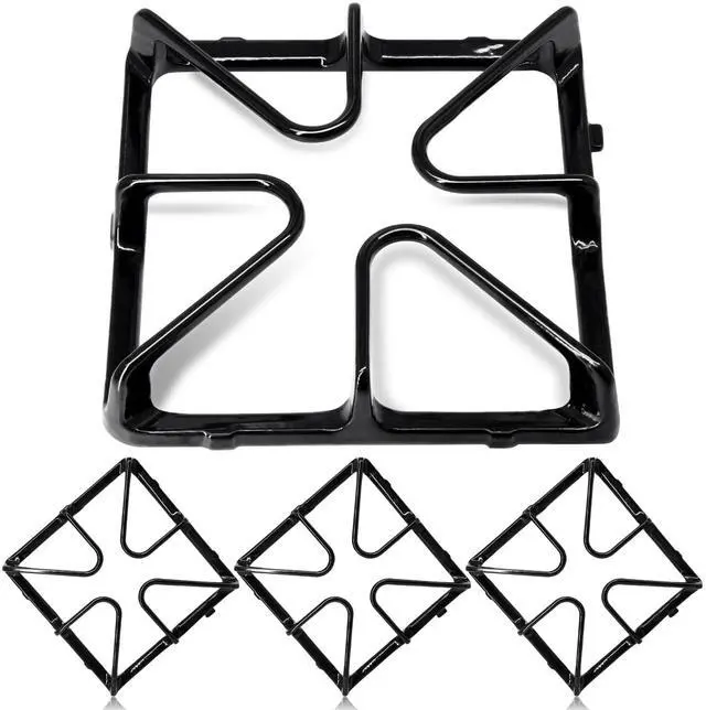 Main image of WB31K10034 Gas Stove Burner Grates Replacement for GE XL44 Stove Top, General Electric Gas Range and Hotpoint Gas Range Burner Grates, Square Burner Surface Top Grates for GE Stove Parts