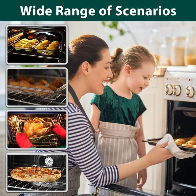 Alt view image 7 of 7 - WPW10256908 Oven Rack Stove Replacement Parts for Whirlpool 304 Stainless Steel Gas Range Oven Rack 24 x 15.75 Inch Roper Maytag Kenmore jennair Amana Electric Shelf Rack W10256908 Oven Racks 2 Pcs