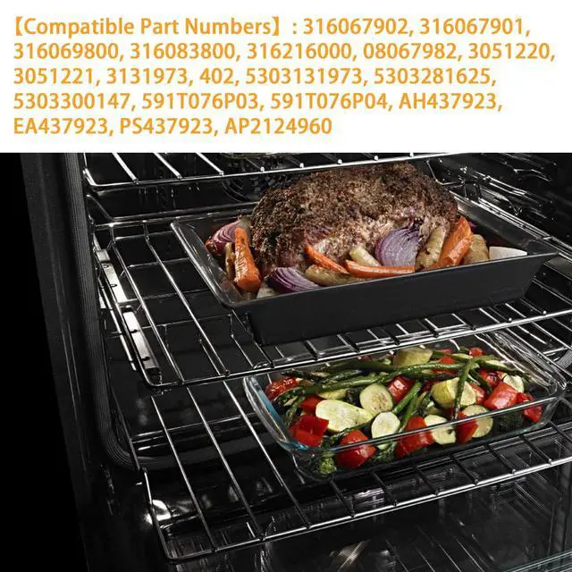 Alt view image 7 of 7 - 316067902 Oven Rack for Range for Frigidaire, Kenmore Oven 316069800, 31608380022-7/8" x 16-1/4"(2 Pack)