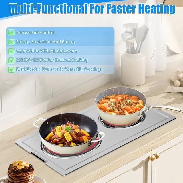 Alt view image 6 of 7 - Upgraded JEA7000ADSA Cooktop Module Compatible with Jenn Air Cooktop Replacement Parts JEA7000ADS A100 Coil Cartridge For Whirlpool Jennair Cook top Burners Electric Stove Range Oven Element Cartridge