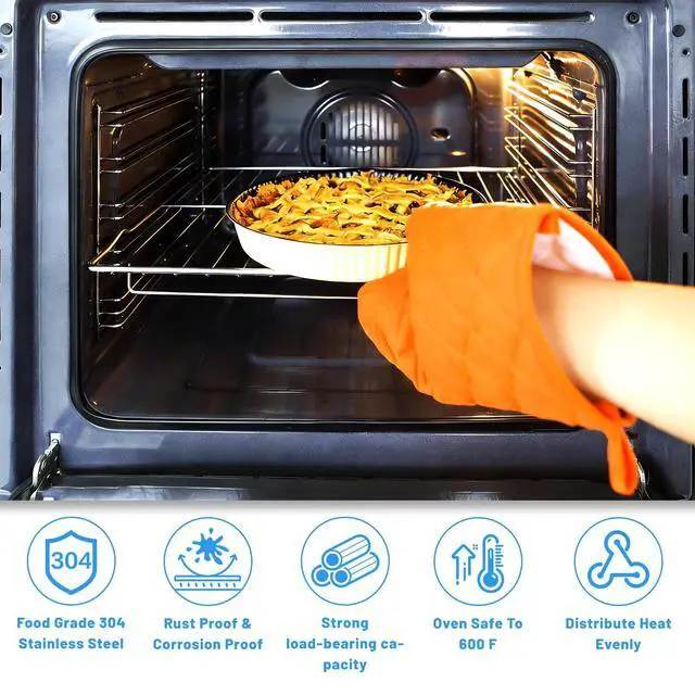 Alt view image 7 of 7 - UPGRADE 24.6"x16" MHL63411403 Oven Rack For LG Oven Stove Replacement Parts | Range Stove Shelf LDG4313ST LTE4815ST LTE4815BM LTE4815BD,304 Stainless Steel Air Fry Oven Rack Baking Roasting Shelves