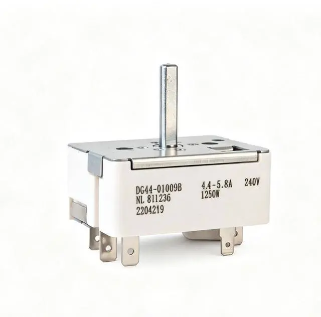 Main image of DG44-01009B Infinite Switch Replacement for Samsung Electric Range Large Burner, Replaces DG44-01009BCM AP5622588 PS4240808 Surface Burner Control Switch