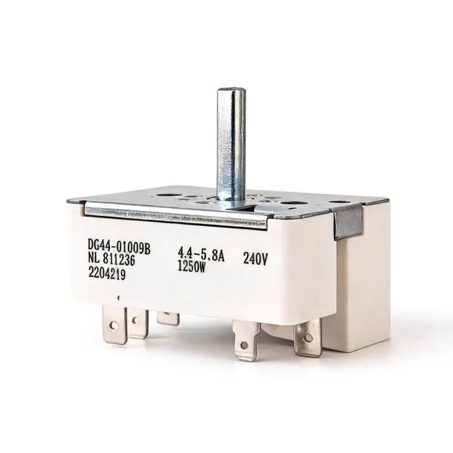 Alt view image 2 of 7 - DG44-01009B Infinite Switch Replacement for Samsung Electric Range Large Burner, Replaces DG44-01009BCM AP5622588 PS4240808 Surface Burner Control Switch
