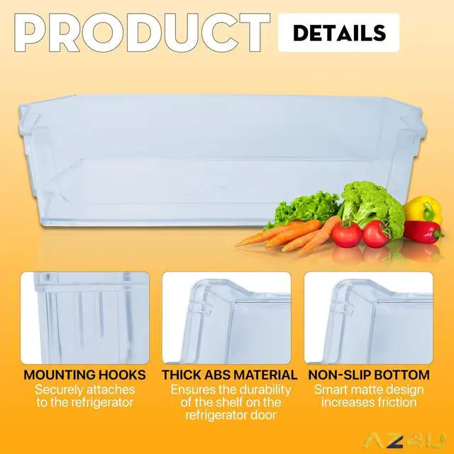 Alt view image 5 of 7 - Replacement For Whirlpool Refrigerator Door Shelf WRS325SDHZ00 WRS325SDHZ01 WRS325SDHZ04 WRS325SDHZ05 WRS321SDHZ00 WRS321SDHZ01 WRS321SDHZ04 WRS321SDHZ05 WRS325SDHW01 WRS325SDHW05 Refrigerator