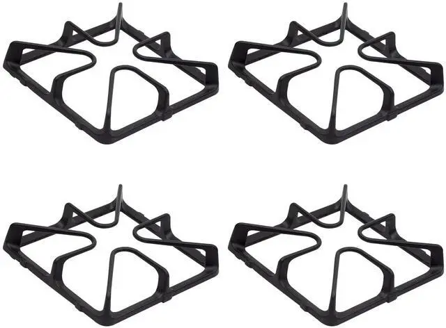 Main image of WB31K10034 Burner Grates for Gas Stoves Compatible with GE Gas Stove Range for General Electric Gas Stove Top Surface Grate Cast Iron Rack-4Pack