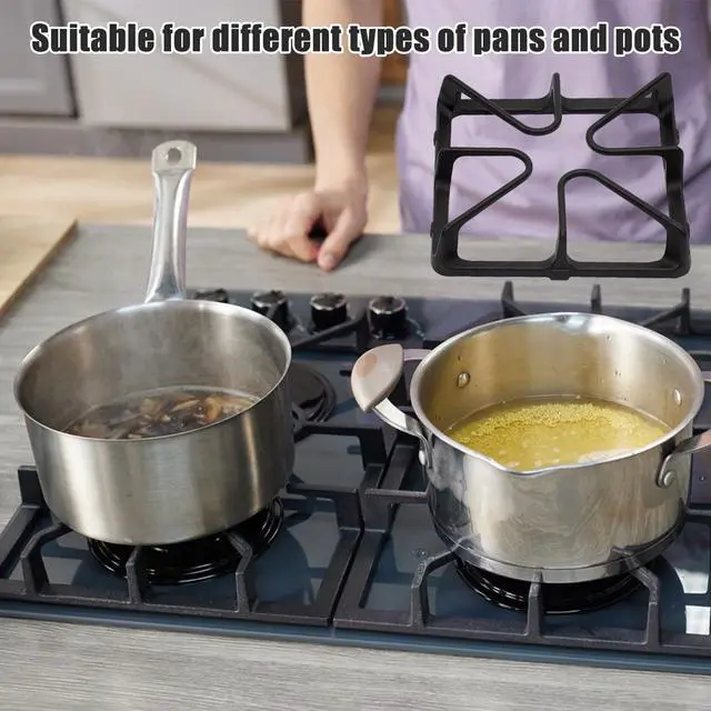Alt view image 4 of 7 - WB31K10034 Burner Grates for Gas Stoves Compatible with GE Gas Stove Range for General Electric Gas Stove Top Surface Grate Cast Iron Rack-4Pack