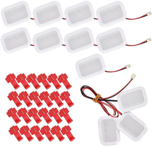 Main image of W11683243 LED Module Service Kit White, 9+3 LEDs Fits Select Whirlpool, Kenmore, KitchenAid, Maytag, Amana & JennAir Refrigerators Led Light Module Replacement Part