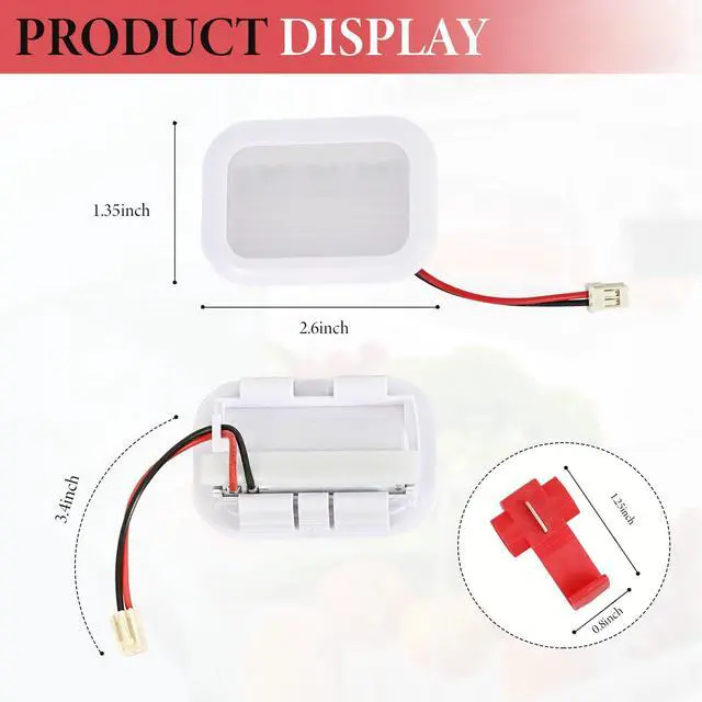 Alt view image 3 of 7 - W11683243 LED Module Service Kit White, 9+3 LEDs Fits Select Whirlpool, Kenmore, KitchenAid, Maytag, Amana & JennAir Refrigerators Led Light Module Replacement Part