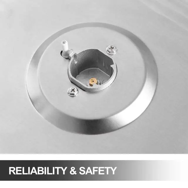 Alt view image 6 of 7 - 24x20 Built in Gas Cooktop 4 Burners Stainless Steel Stove with NG/LPG Conversion Kit Thermocouple Protection and Easy to Clean (20Wx24L)