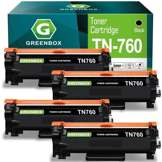 Main image of TN760 Black Toner Cartridges for TN-760 TN730 TN-730 Toner, 4 Pack | Replacement for Brother TN760 Toner for HL-L2350DW L2395DW L2390DW L2370DW DCP-L2550DW MFC-L2750DW L2710DW L2717DW Printer