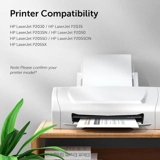 Alt view image 2 of 7 - 05A MICR Toner Compatible Replacement for HP CE505A CE505D LaserJet P2035 P2035N P2055DN 2055DN 2035N P2030 P2050 P2055D P2055X | Check Printer Ink Cartridge (Pack of 2)