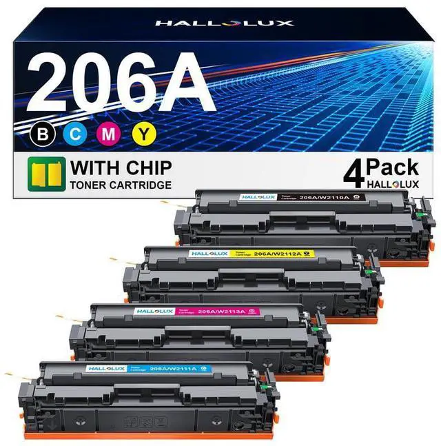 Main image of 206A 206X Toner Cartridges for HP 206A Toner Cartridges 4 Pack | (with Chip) Compatible with LaserJet Pro MFP M283fdw M283cdw M255dw M282nw Printer Toner (BCMY, 4P)