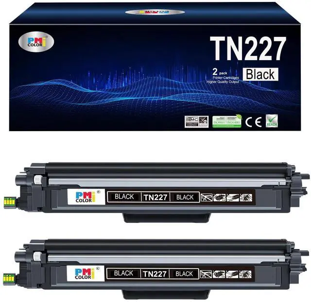 Main image of TN227 Black Toner Replacement for Brother TN227BK TN-227 | HL-L3210CW HL-L3230CDW HL-L3290CDW MFC-L3710CW MFC-L3750CDW MFC-L3772CDW Printer (2-Pack)