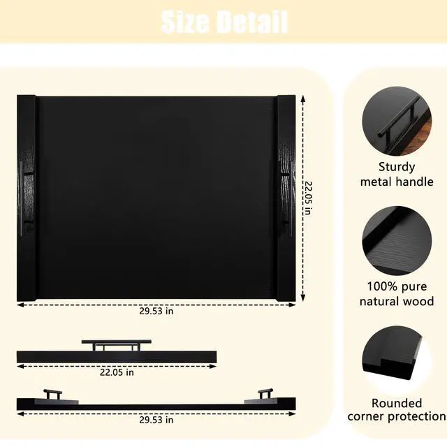 Alt view image 2 of 7 - Noodle Board Stove Top Cover 30x22 Inch Wooden Cover with Handles | Creates extra countertop space with multi-layer wood construction and handles. Fits gas and electric ranges
