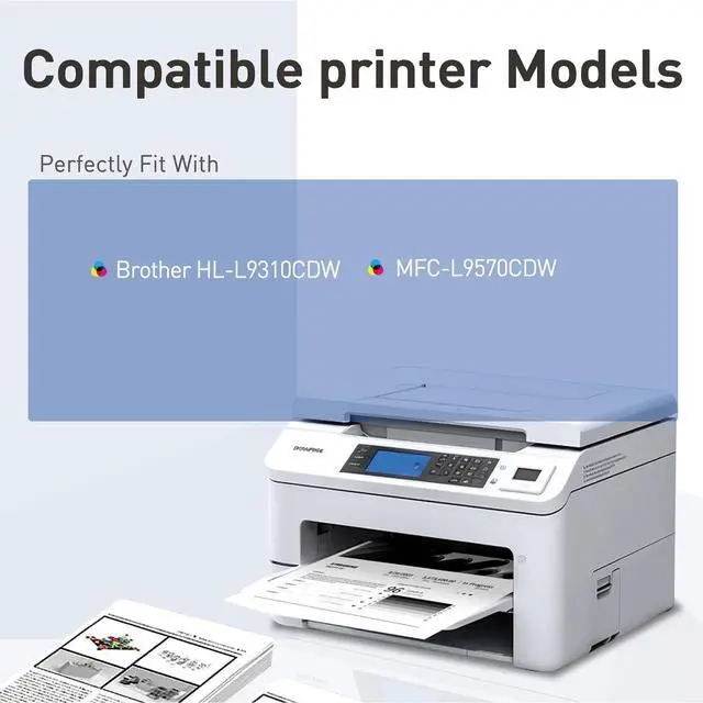 Alt view image 2 of 4 - Compatible Cartridge Replacement for TN439 Toner Cartridge Set TN439BK TN439C TN439Y TN439M for Brother HL-L9310CDW MFC-L9570CDW Printer