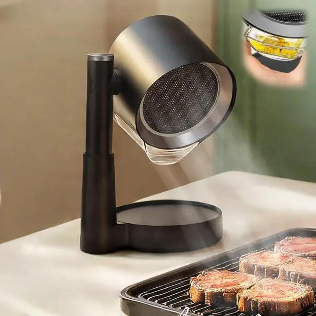 Main image of Portable Range Hood Cooking Fans for Indoor RV BBQ Hot Pot Cooking, Kitchen Desktop Exhaust Fan with 3 Speeds Telescoping Height Low Noise, Large-Caliber Aluminum Filter & Oil Cup