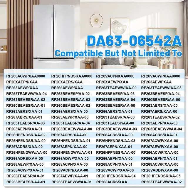 Alt view image 5 of 7 - Upgraded DA63-06542A Refrigerator Door Gasket Compatible with Samsung Refrigerator Door Seal DA97-07191A AP5323696 Fridge Seal Replacement RF260BEAESR RF263BEAEWW RF263BEAESR RF265BEAESR Door Gasket