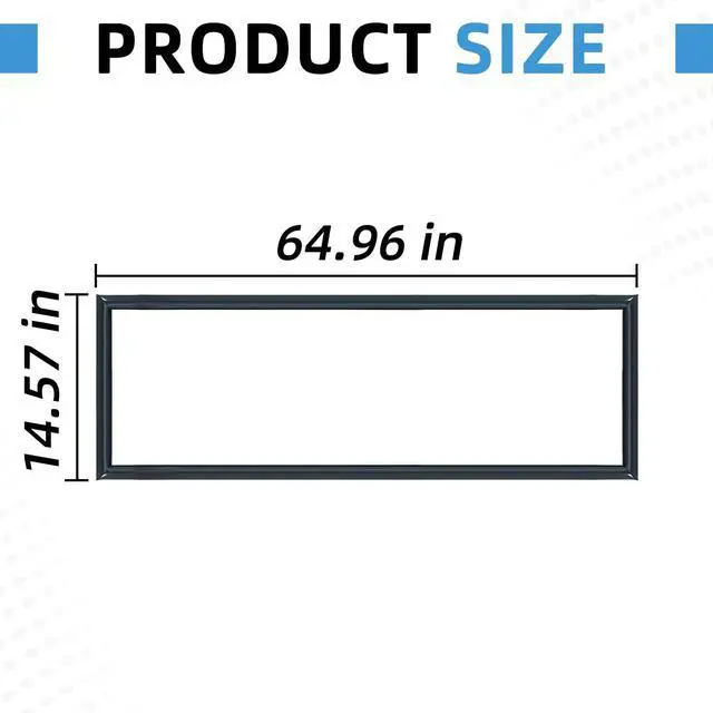 Alt view image 3 of 6 - WR24X20455 Freezer Door Gasket Compatible with GE Replaces WR24X10259 WR24X10158 WR24X10072 WR24X25780 3032874 AP5796164 PS8758486 EAP8758486