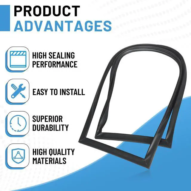 Alt view image 4 of 6 - WR24X20455 Freezer Door Gasket Compatible with GE Replaces WR24X10259 WR24X10158 WR24X10072 WR24X25780 3032874 AP5796164 PS8758486 EAP8758486