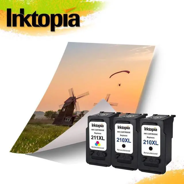 Alt view image 3 of 7 - Remanufactured Ink Cartridge PG-210XL CL-211XL 2 Black 1 Color | Fit Canon IP2700 IP2702 MP240 MP250 MP270 MP490 MP495 MX320 MX350 MX360