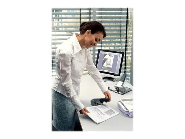 Alt view image 3 of 6 - 02892 Heavy Duty Cartridge Stapler, 80 Sheet Capacity, Silver