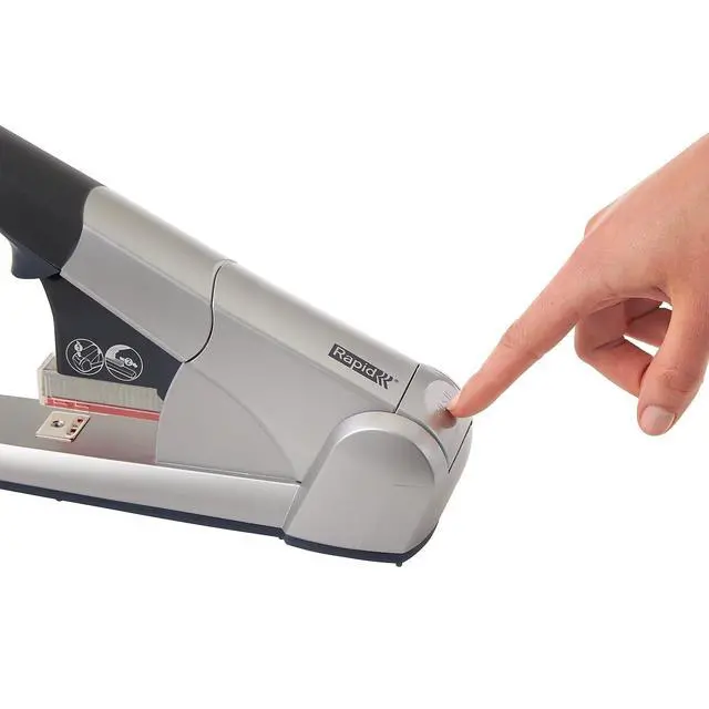 Alt view image 6 of 6 - 02892 Heavy Duty Cartridge Stapler, 80 Sheet Capacity, Silver