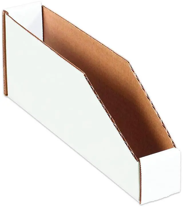 Main image of PBINMT212 Open Top Bin Boxes, 2" x 12" x 4 1/2", Oyster White (Pack of 50)