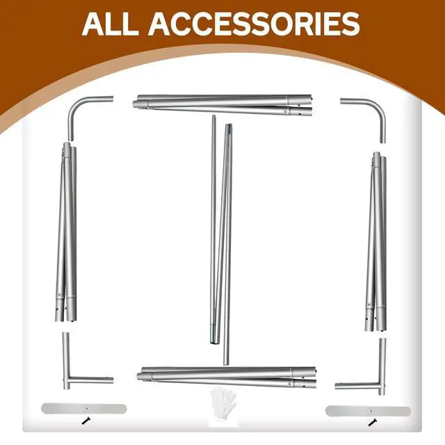 Alt view image 4 of 7 - 7.5x10 FT Tension Fabric Display Backdrop for Trade Show Booth, Stand Holder Backdrop Portable Aluminum Double-sided for Exhibition, Weddings, Events, - Stand Only