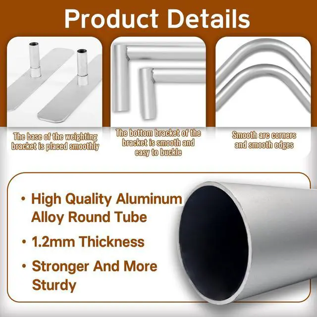 Alt view image 5 of 7 - 7.5x10 FT Tension Fabric Display Backdrop for Trade Show Booth, Stand Holder Backdrop Portable Aluminum Double-sided for Exhibition, Weddings, Events, - Stand Only