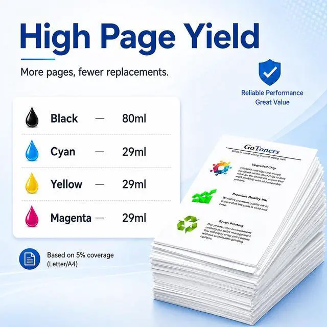 Alt view image 4 of 6 - 712XL Ink Cartridges High Yield Compatible Replacement for HP 712 Ink Cartridges Combo Pack Work for HP DesignJet T210 T230 T630 T650 Printers (4 Pack, 80-ml Black + 29-ml Color)