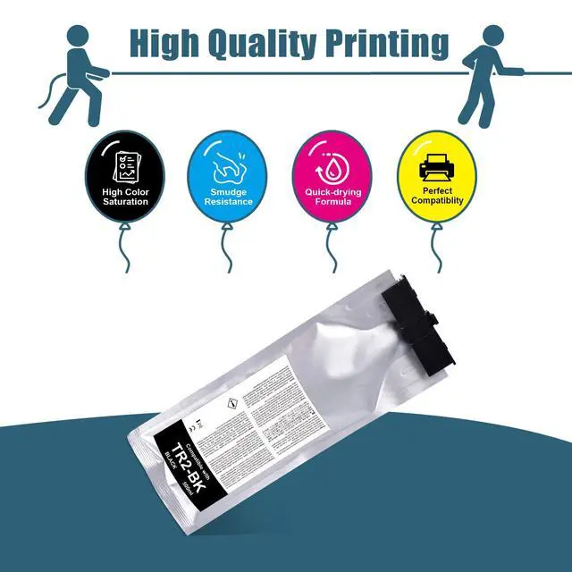 Alt view image 2 of 7 - Compatible TR2 Ink Cartridge Replacement for Roland TR2-BK Ink for Roland TrueVIS SG-300 SG-540 SG2-300 SG2-540 SG2-640 SG3-300 SG3-540 VG-540 VG-640 VG2-540 VG2-640 VG3-540 VG3-640 Printers