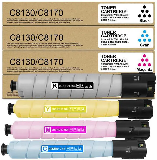 Main image of Altalink C8130 C8135 C8145 C8170 Toner Cartridge Extra High Yield | Replacement for Xerox AltaLink C8155 C8230 C8235 C8245 C8255 C8270 Printer (4 Pack, Black Cyan Magenta Yellow)