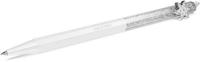 Main image of Swarovksi Crystalline ballpoint pen, Octagon shape, Snowflake, White, White lacquered